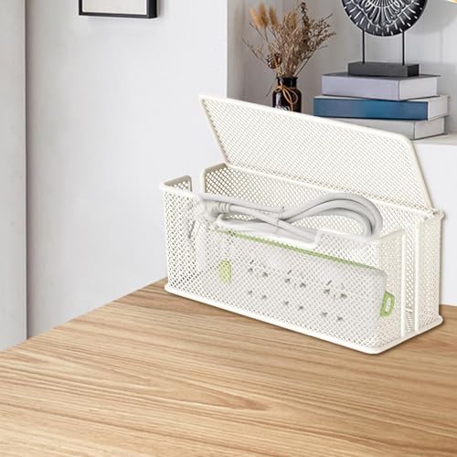 Boîte cache-câbles Teksome : rangement de fils multifonction pour bureau - 2