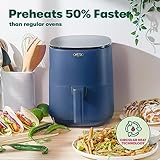 BELLA 3 Qt Touchscreen Air Fryer Oven and 5-in-1 Multicooker with Removable NonstickDishwasher Safe Crisping Tray and Basket, 1400 Watt Heating System, Matte Blue