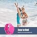NQEUEPN Kids Wristband for Airtag, Waterproof Silicone Bracelet for kids Adjustable Soft Watch Band for airtag for Toddler Child GPS Tracking Tagging (luminous pink)