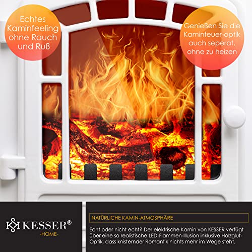 KESSER® Camino elettrico con termoventilatore da