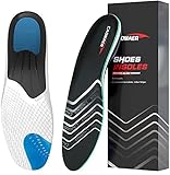 Plantar Fasciitis Relief Insoles with Arch Support for Men and Women, Orthotic Shoe Inserts for Flat Feet, Heel Foot Pain, Standing All Day Shock Absorption Designed for Running Walking, Work Boot