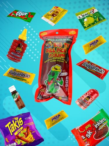 Original Chamoy Pickle Kit, Ready to Make the Famous TikTok Trend, Includes Alamo Dill Pickle, Baby Lucas, Lucas Gusano, Skwinkles Salsaghetti, Tajin & Pulparindo by LookOn