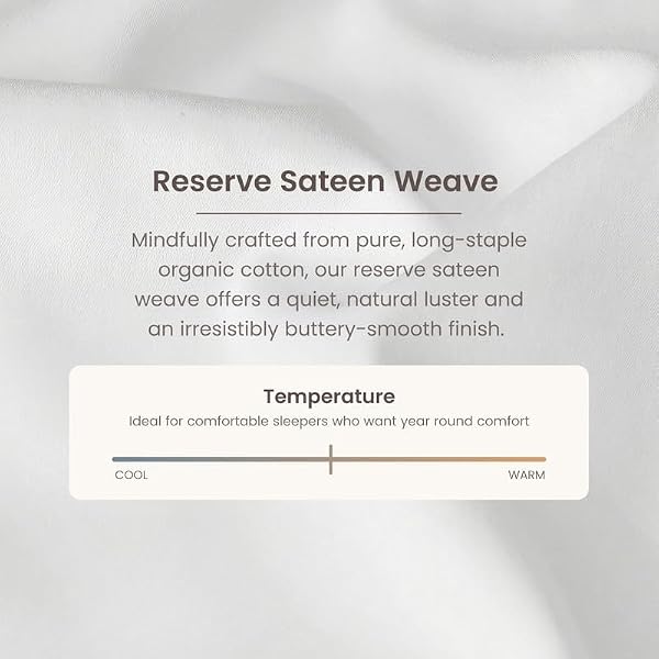 Bioweaves 100% Organic Cotton Sateen Weave Pillow Cases Standard Size – 500 Thread Count, Soft & Lustrous, GOTS Certified Queen Pillow Covers with Envelope Closure – Set of 2, White by BIOWEAVES - Used condition - Image 4