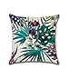 NQING Flor Tropical Planta Cintura Funda De Almohada Cuadrada Universal Anti-Arrugas Funda De Almohada Antiincrustante Es Perfecta para Regalos De Decoración del Hogar 45X45Cm