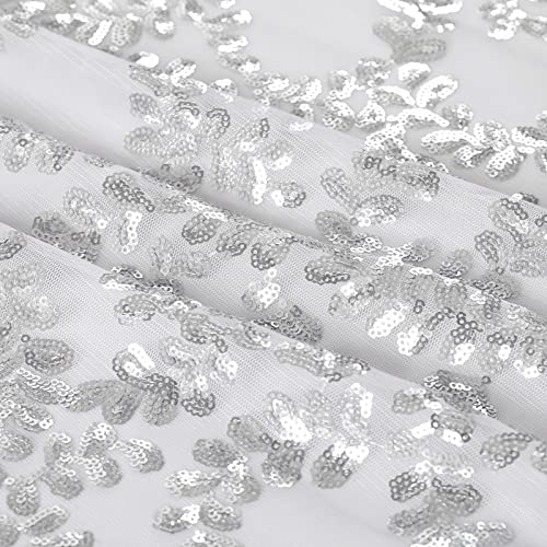 B-Cool Glitter Tablecloth Silver Sequin Tablecloths 60X102 Inch Rectangular Sparkly Drape Table Cloths Table Cover Overlay For Christmas Wedding Birthday Parties Baby Shower #TOP4