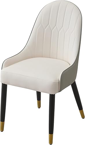 Miniatura 6 de HomSof Moderno juego de mesa de comedor redonda de piedra sinterizada con base de acero inoxidable con 6 sillas, 7, oro + blanco, 2,7 piezas