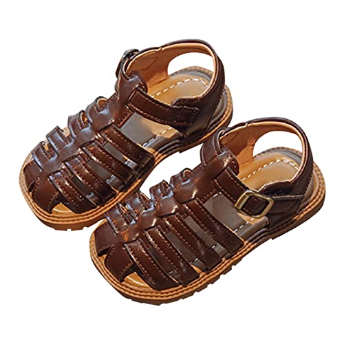 Girls Sandals Closed Toe Sandals Soft Soled Children's Sandals For 2T To 6T Little Girl Wedges