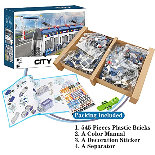 City Train Building Sets With Station Passenger Tram Building Kit City Transport Express Bus Building Toys Gift For Kids Aged 6-12 (545 Pieces) #TOP5