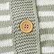 Dazzerake Baby-Overall für Jungen und Mädchen, gestrickt, Langarm, gestreift, Overall mit Rundhalsausschnitt, Unisex, 0-18 Monate, Herbst und Winter, Grüner Streifen, 9-12 Monate