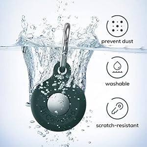 Air tag keychain 4 pack soft silicone air tag holder compatible with apple air tags protective air tag case cover for key ring backpack anti lost gps trackers item finder air tag accessories   cucciolini doodles