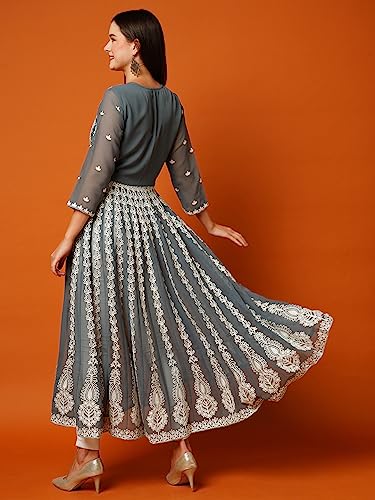 Image of ANNI DESIGNER Women's Georgette Regular Fit Kurta