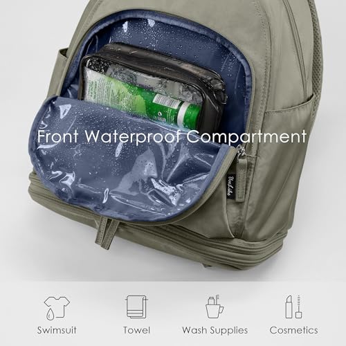 Image of Uselike Gym Backpack for Women Men, Lightweight Gym Bag with Shoe Compartment, Waterproof Workout Backpack with Wet Pocket