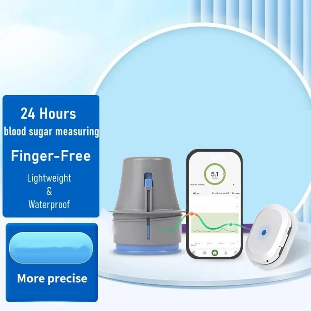 3 Unidades de Glucómetro Aidex con Sensor Únicamente, Monitor Continuo de Glucosa (CGMS), Prueba de Diabetes Sin Pinchazos, Medidores de Azúcar.