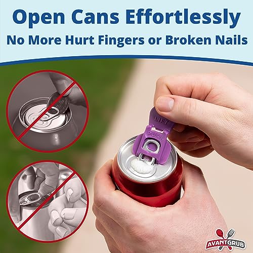 Avant Grub BEV. BARR. 6 PACK Complete Cover Easy Tab Opener New And Improved 6Pk Beverage Barricade 2.0 By Avant Grub. Colorful Drink Can Protector Cap thumb #2