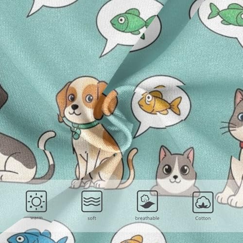 Cartoon Cats Dogs Underwear Toddler Girl, Cotton Underwear Girls, 2T–8 Years3