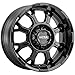 Ultra 124BK COMMANDER Custom Wheel - 18x9, 12 Offset, 5x127 Bolt Pattern, 87mm Hub - Gloss Black with Clear Coat Rim