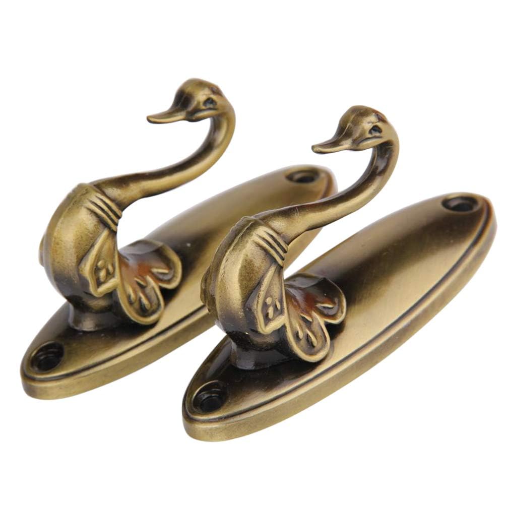 2 Piece Bronze Curtain Tie Back Hook Wall Support Alloy Metal Matt for Home & Office Decor.-picture-22