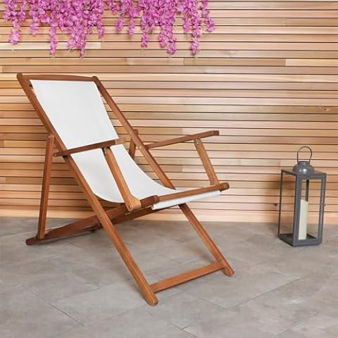 Charles Bentley Folding Eucalyptus Deck Chair Cover
