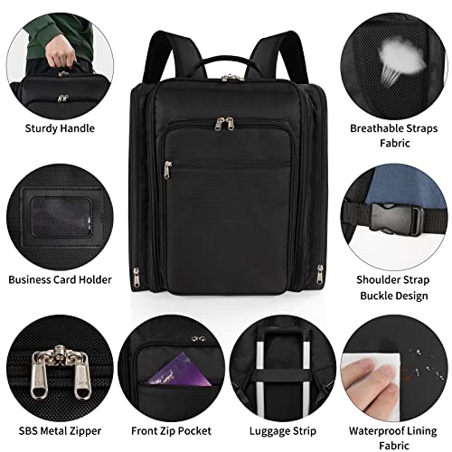 Makeup Backpack, Extra Large Professional Makeup Case, Travel Makeup Train Case Makeup Bag Cosmetic Case Storage Organizer For Make Up Artist, With 4 Removable Cosmetic Bags & 1 Makeup Brushes Holder #TOP5