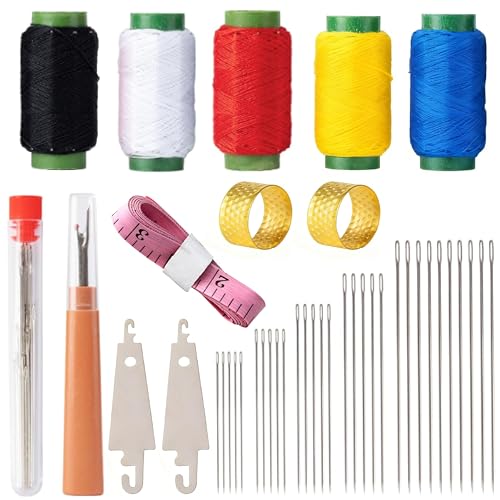42 Pcs Sewing Tool Set, Big Eye Steel Sewing Needle