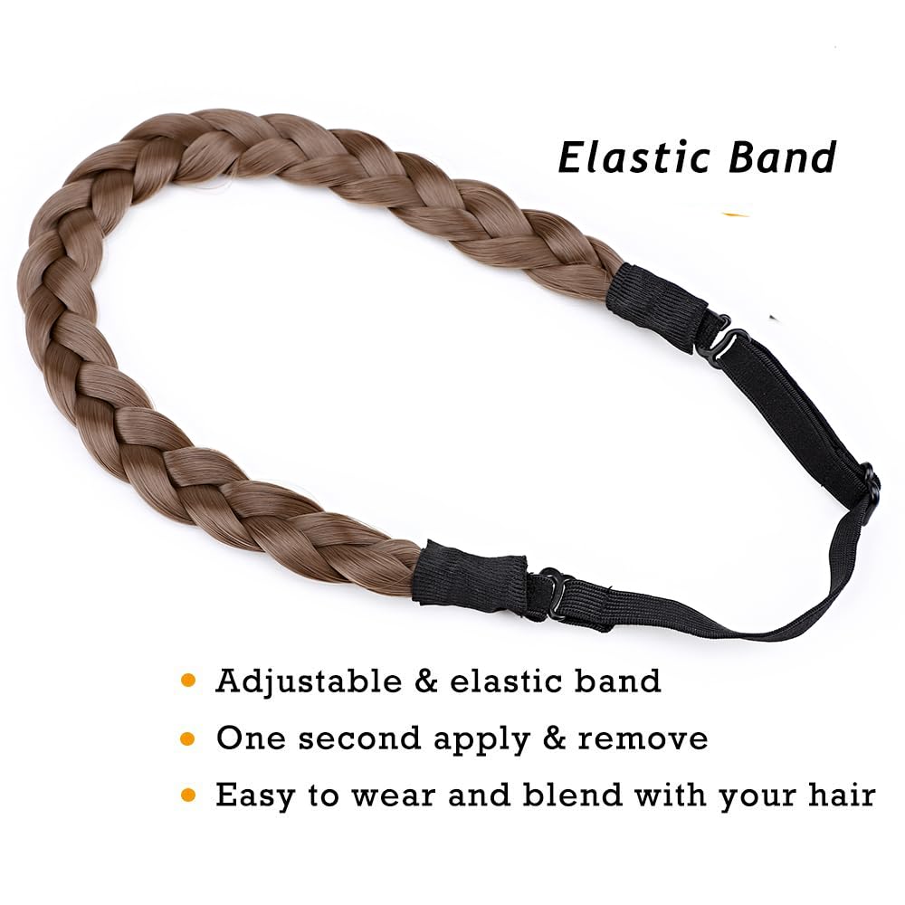 Amazon.com : Braided Headband - Chunky Synthetic Elastic 