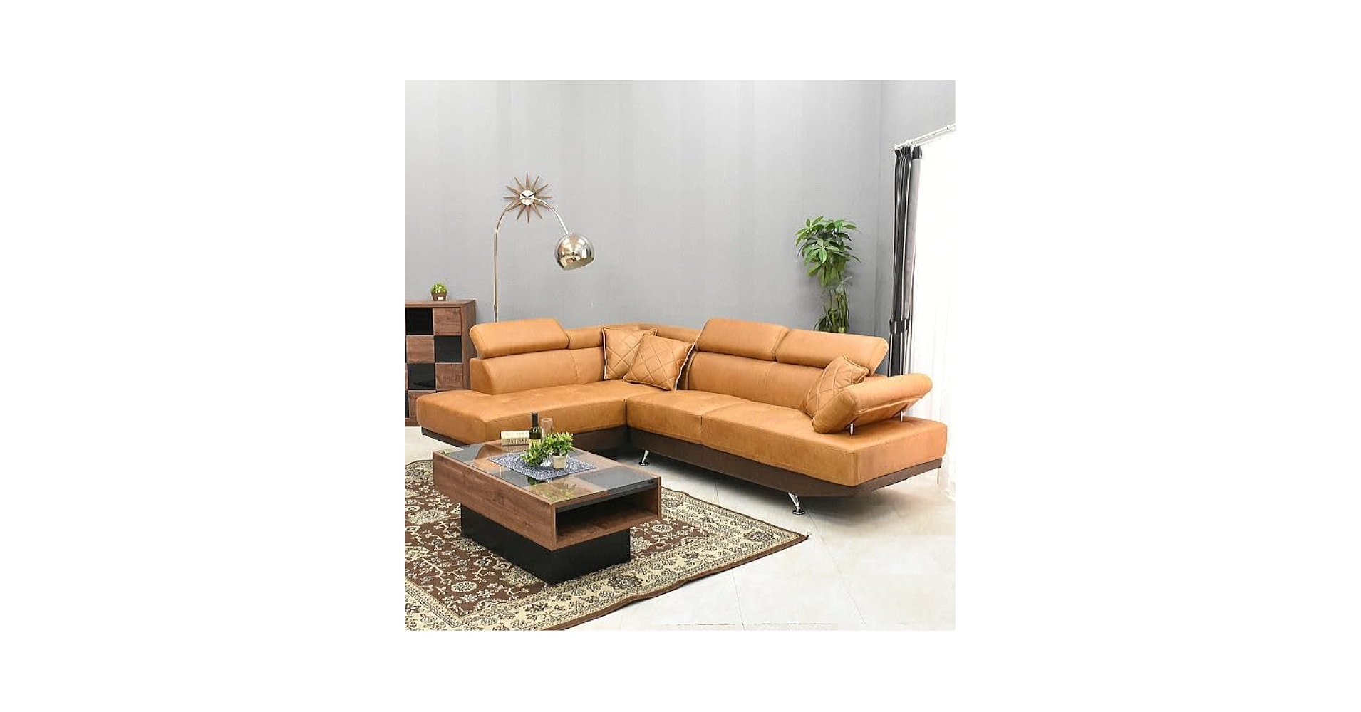 Amazon｜ソファー L字 大型 大きめ カウチ 3人 4人 肘 掛け 組立