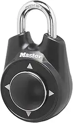 Master Lock Cadeado de armário 1500iD defina seu próprio cadeado com combinação direcional, 1 pacote, preto