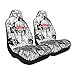 KIPLUX Japanese Anime Car Seat Cover - 2 Pcs Full Front Seat Cover, Easy Installation, Universal Suitable for Truck, Sedan, SUV, Van