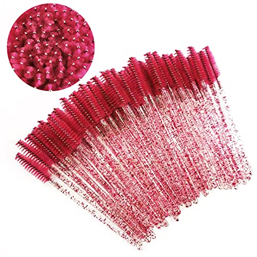 ZHIYE 50 pcs Eyelash Mascara Brushes Wands Applicator Eyebrow Brush Makeup Kit Eyebrow Castor Oil Brush Makeup Tool