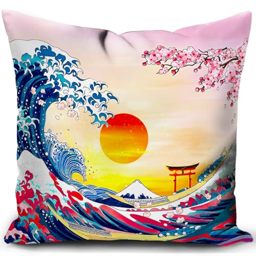 HUASHUZI federe cuscini divano 40 x 40 cm giappone regalo donna gadget copricuscini divano cuscino decorativi soggiorno camera da letto accessori