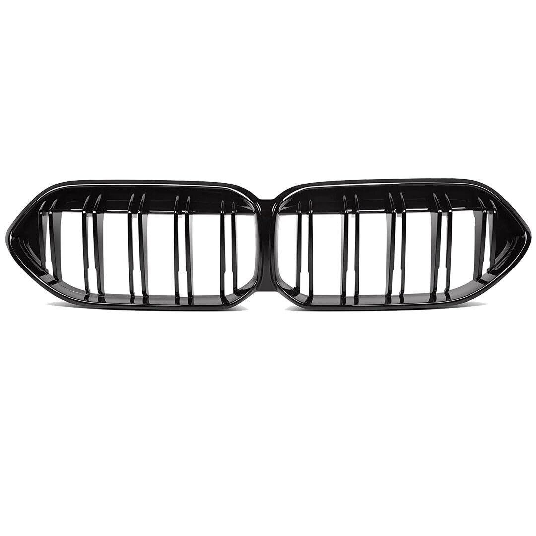 Kidney - Parrilla delantera de coche estilo Racing para BMW F30 F35 F10 F11 F18 E70 E71 F15 F16 3 5 Series X5 X6 Accesorios (F44 20-22 TWIN GRILL BLACK)