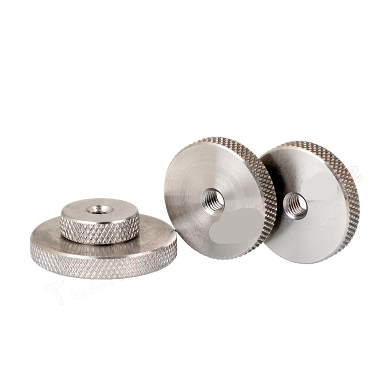 1-5pcs M3 M4 M5 M6 M8 M10 M12 Dado ad alette in acciaio inossidabile 304 Testa piatta Maglia zigrinata Dadi di regolazione Serrati a mano(M4x30x5mm (1pcs))
