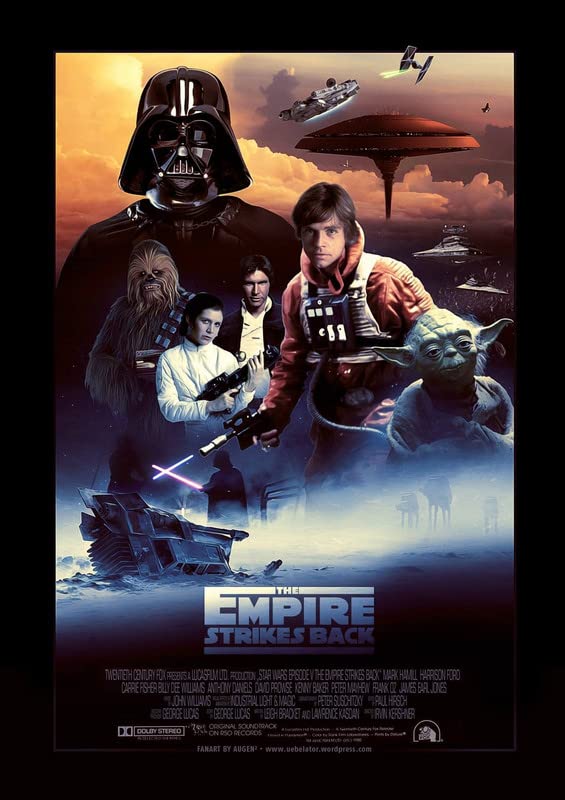 star wars empire strikes back 8 J32926 A2 Poster on Canva - Canvas