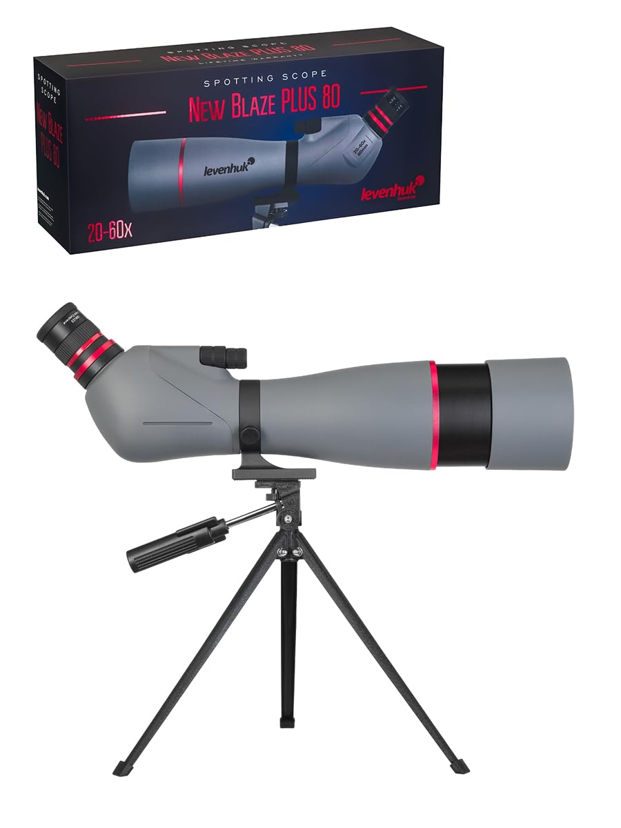 Levenhuk New Blaze Plus 80 Longue-Vue 20–60x Imperméable IP64 avec Trépied