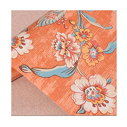 Papel pintado autoadhesivo para despegar y pegar, diseño de flores vintage, impermeable y extraíble