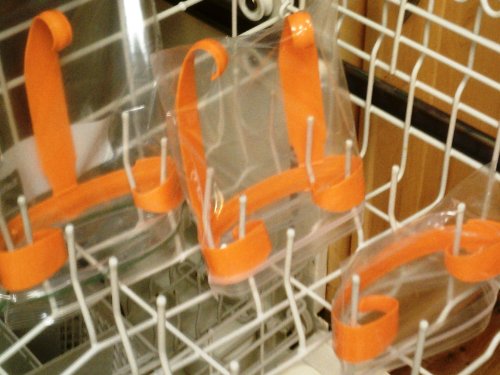 Baggie Washer - Wash Reusable Baggies in the Dishwasher! Works for Quart-, Sandwich- Or Snack-sizes (Set of 3)