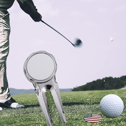 30pieces Sublimation Blank Golf Fork Divot Repair Tool Divot Tool and Ball Marker, DIY Heat Transfer Print Gift Ideas Golf Fork Multitool for Men Golfers - Image 6