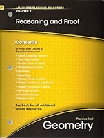 Reasoning and Proof, Chapter 2, Geometry, All-in-One Teaching Resources 0133689026 Book Cover
