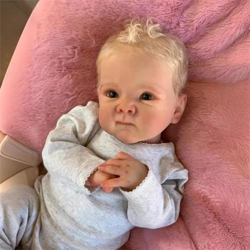 Muñeco Reborn Bebé Realista 18 Pulgadas Niño miniatura 3
