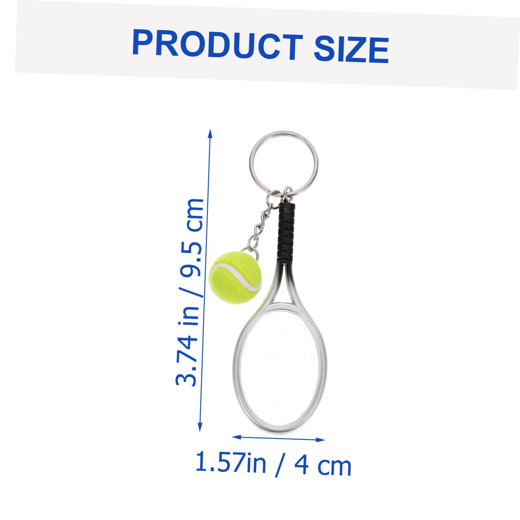 GALPADA 9 Piezas Tenis Llavero Mini Llavero Voleibol Decoraciones Del Coche Mini Juguetes a Granel Llavero Amantes Del Tenis Llavero Metálico Adorno Tenis El Plastico Bolsas Portátil