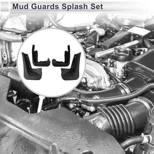 Image of X AUTOHAUX 1set Front and Rear Mud Flaps Splash Guards Mud Guards for BMW 3 Series(GT Coupe) 2013-2021 W /Mount Accessories