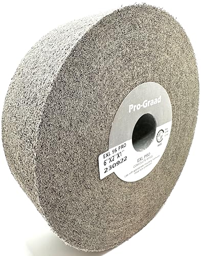 Image of EXL PRO Convolute Deburring Polishing Wheel - 6 inch x 2 inch x 1 inch 9S Fine Silicon Carbide - Professional Grade - Metal Deburring, Finishing and Polishing Wheel - (1 Pack)
