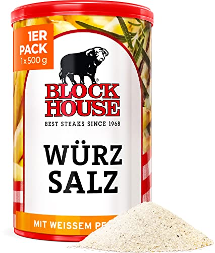 Block House Würzsalz mit weissem Pfeffer 500g - in Restaurantqualität Cover
