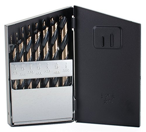 Norseman Drill and Tool 66470 SPM-15 135 Degree Split Point Magnum Sup Premium Mechanical Drill Bit Set (15 Piece)