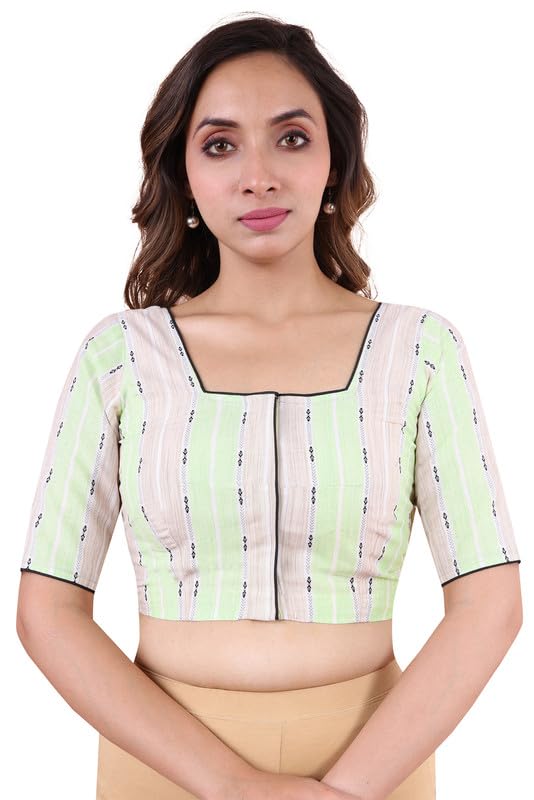 rene Women Cotton Blend Half Sleeve Blouse(D-005776@@p)-picture-30