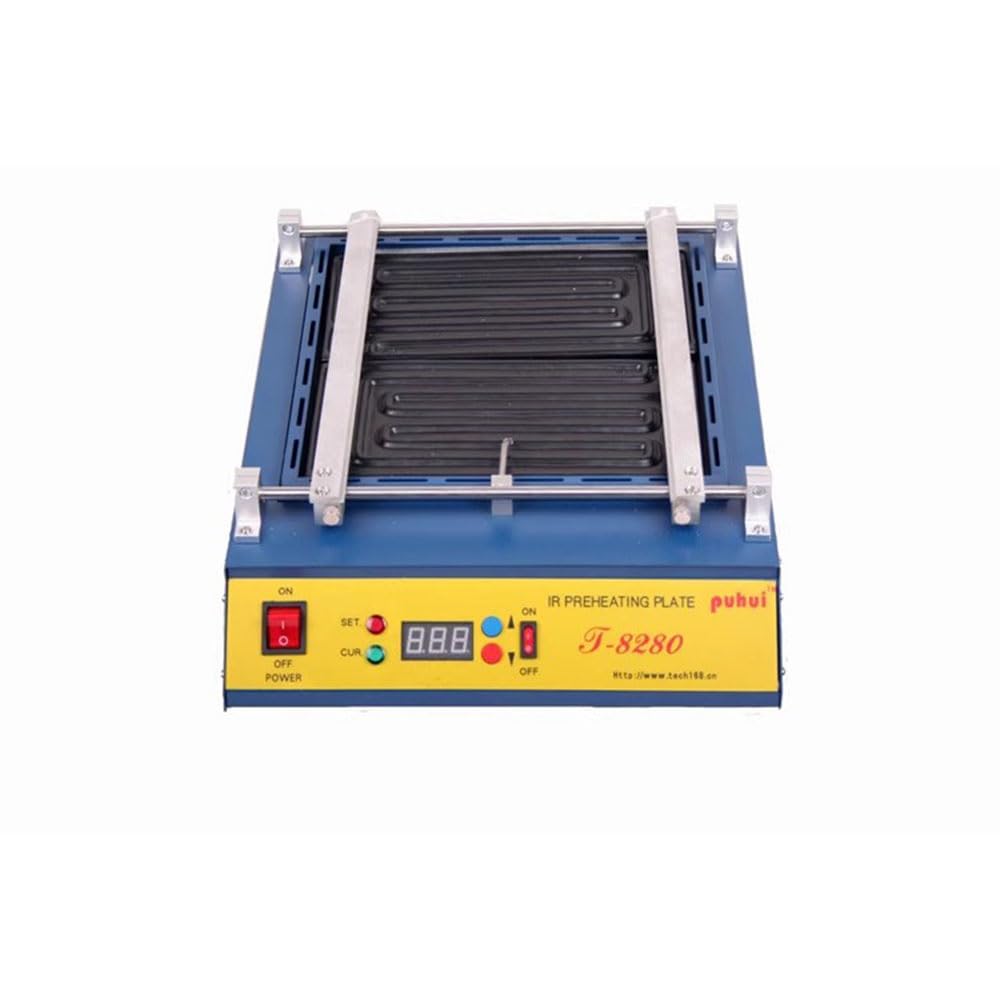 T8280 PCB Preheater IR Preheating Plate T-8280 IR-Preheating Oven 0-450degree Celsius Solder Repair (110, Volts)