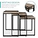 Best Choice Products 3-Piece Modern Stackable Nesting Coffee Accent End Table Furniture Set for Living Room, Office w/Water-Resistant Tabletop, Lightweight Design - Brown