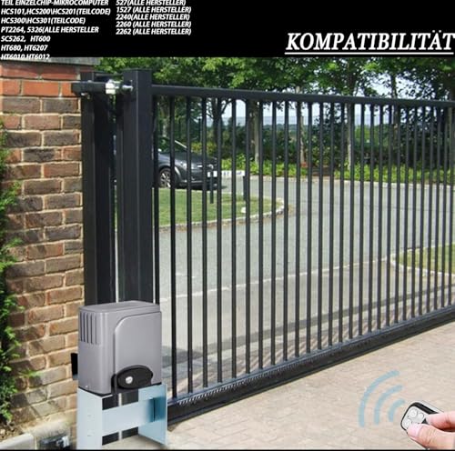 JUXINE 3 Stück 433 MHz Fernbedienung Klonen 12V,Fernbedienung garagentor,Handsender kompatibel mit Marantec für Schalter Licht, Garagentor. (3)