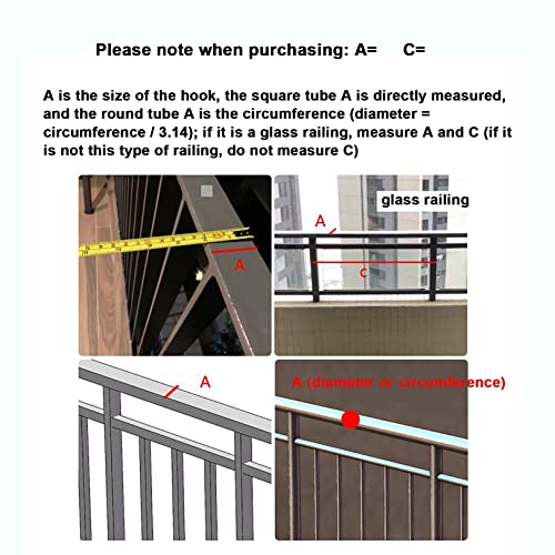 Lidengdeng Klapptisch Balkongeländer, Balkon Klapptisch, Balkon Tisch Aufklappbar Hängend, Balkon Tisch Hängend Klappbar… – Bild 6