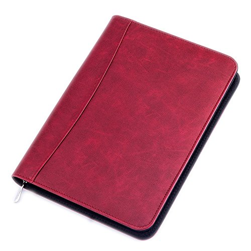 WWDDVH Business Zipper Loose Leaf Notebook